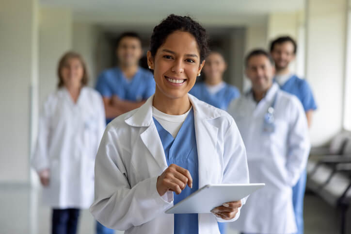 Group of physicians 